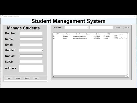 Student Management System with Database Part 1 (Making Frames )| Python Tkinter Projects in Hindi