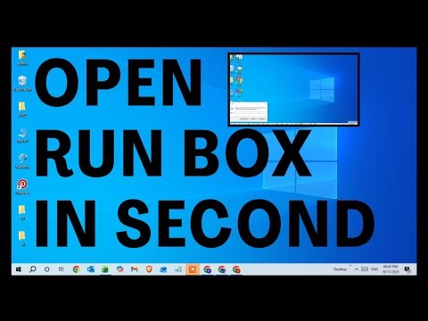 How To Open Run Box In Second Without Using Mouse In Windows 10