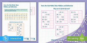 Crack the Code Maths Jokes: Addition and Subtraction (Ages 6 - 7)