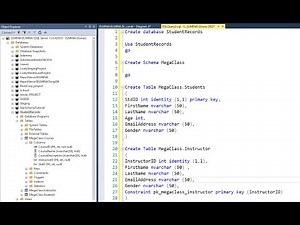 How to CREATE DATABASE, SCHEMA, AND TABLES with foreign and primary keys in SSMS using T-SQL | PT1
