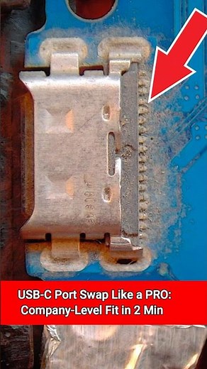 USB-C Port Swap Like A Pro #mobilerepair #elecronics