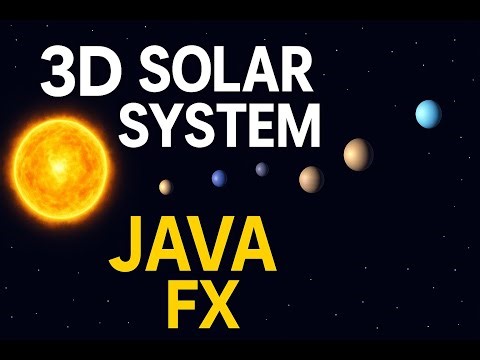 JavaFX 3D Solar System Full Animation Tutorial | Planets Orbiting Around the Sun