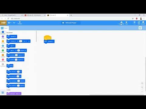 VEXcode Vr : 1 : Online Robot Coding Simulator