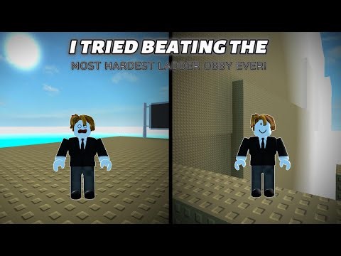 I tried beating the most "HARDEST LADDER OBBY" Ever!