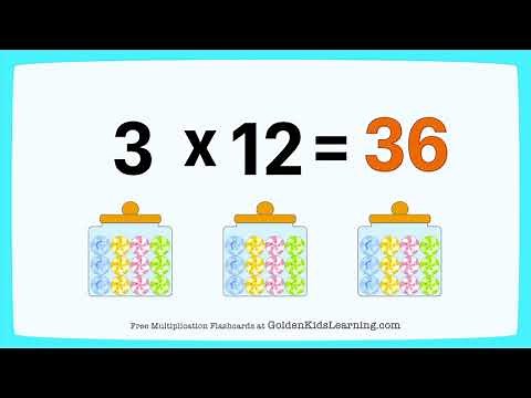 Multiplication Concept Multiply by 3 | 3 Times Table | Golden Kids Learning