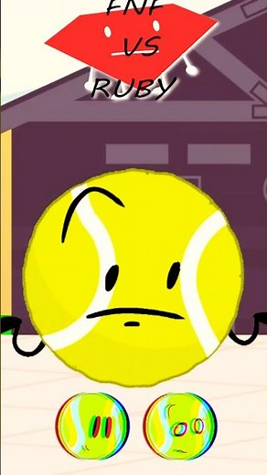 Tennis Ball in Fuzzy Boy | Friday Night Funkin' VS Ruby From BFDI #bfdi #tpot