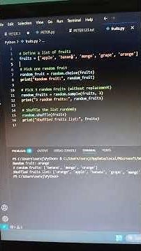 How to use random function in python #pythonprogramming #python