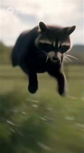🦝 Barn Cat Chases Troublemaker Raccoon Out of the Barn — Total Showdown 🐱🦝💥