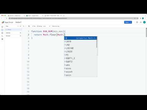 Generating Random Numbers with Google Apps Script"