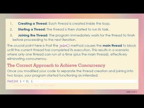 Understanding Java join() Method: Why Separate Loops Lead to Concurrent Execution