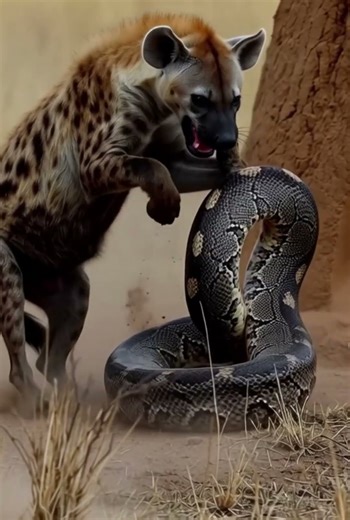 “Hyena vs Python: The Coil in the Grass” HYENA VS PYTHON: THE COIL IN THE GRASS | SUBSCRIBE