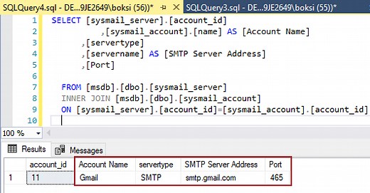 How to configure database mail in SQL Server