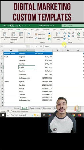 Excel ma Treemap & Sunburst Chart kasari banaune? (Nepali Tutorial)
