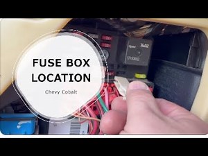 Interior fuse box location on Chevy Cobalt