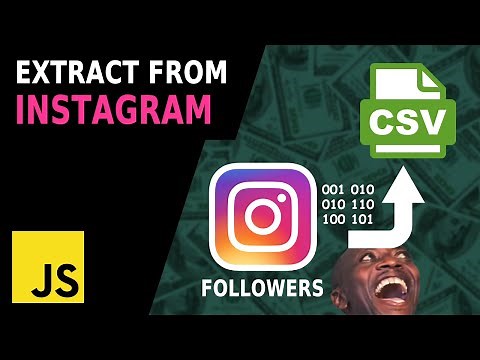 Exporting Followers from Instagram