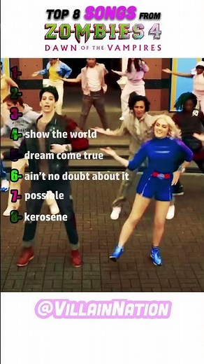 ranking the best ZOMBIES 4 SONGS #shorts