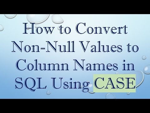 How to Convert Non-Null Values to Column Names in SQL Using CASE
