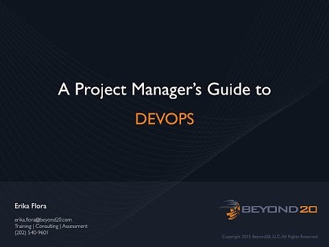 A Project Manager's Guide to DevOps