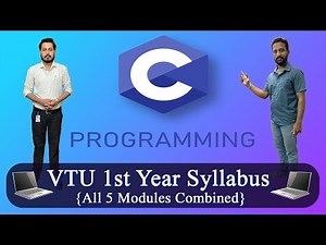C Programming For Problem Solving {18CPS13/23} (VTU 1st Year) [All 5 Modules Combined]