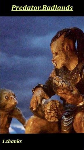 Predator: Badlands (2025) | Dirk Shocked as Little Sprout Mimics His Every Move 😂👽