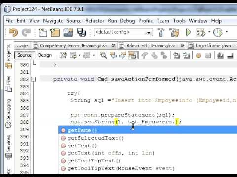 Java prog#14.How to Insert/Save data from netbeans java into database Sqlite (MySql)