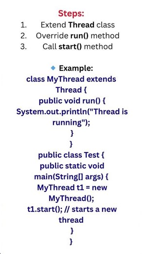 Multithreading 1. Thread class 2. Runnable interface OOP Concept #manualtesting #coding #corejava
