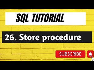 #26 SQL Stored procedure | Stored Procedure in SQL Server