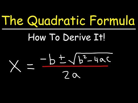 How To Prove The Quadratic Formula By Completing The Square
