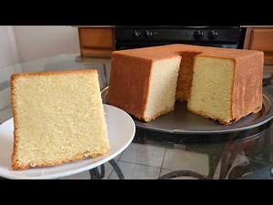 Simple and easy "Mile high" Plain-all butter pound cake from scratch | No icing required