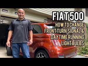 How to replace the Fiat 500 turn signal light bulb?