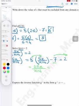 Functions ( solving composite functions )-Math O.L Edexcel -IGCSE.