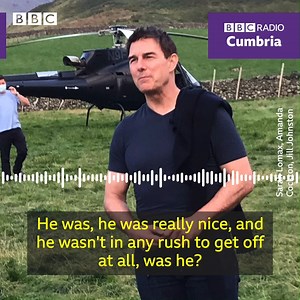 55K views · 275 reactions | 朗Yes, that is Tom Cruise filming Mission: Impossible in Cumbria! 朗 Sarah, Amanda and Jill were lucky enough to bump into him, and it's fair to say it left them a little giddy... More here soon: https://www.bbc.co.uk/news/england/cumbria | BBC Cumbria | Facebook