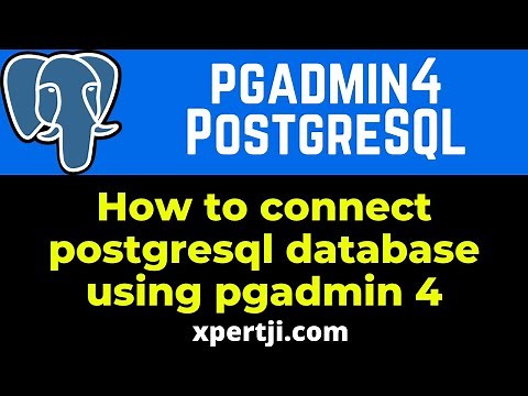 how to connect postgresql database using pgadmin 4