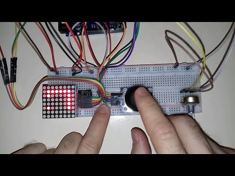 How to make Snake Game using Arduino Uno and 8x8 LED Matrix. (Controlled by joystick)
