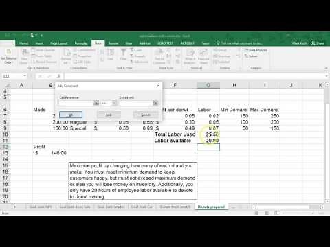 MS Excel Solver Examples