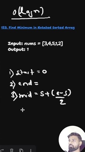 LeetCode 153 - Find Minimum in Rotated Sorted Array | Java Solution Explained