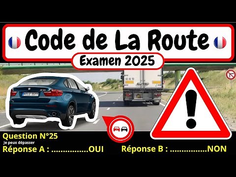 ✅ TEST GRATUIT DU CODE DE LA ROUTE 2025 🚗 #109