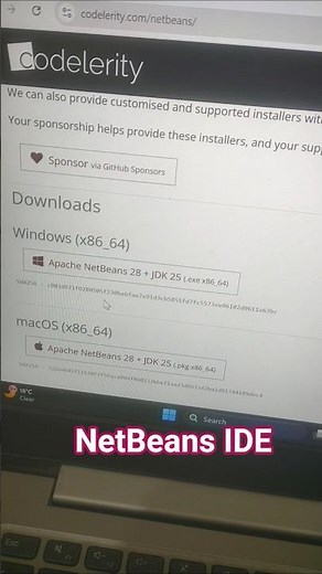 How to download and install latest version of NetBeans IDE #coding #shorts