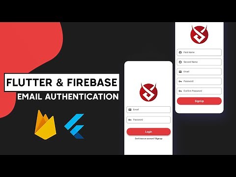 Flutter and Firebase Authentication | Email & Password Login/SignUp (Flutter 2.2) | Part 1