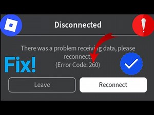 Fix Error Code 260 on Roblox (2025)?