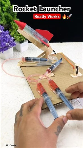 Real Working Hydraulic system Missile Launcher*DIY machine that Really Work 🔥#youtubeshorts #shorts