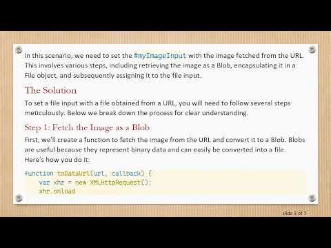 How to Set a File Input from a URL in JavaScript