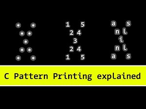 C Pattern Printing Programs | X Shape Explained