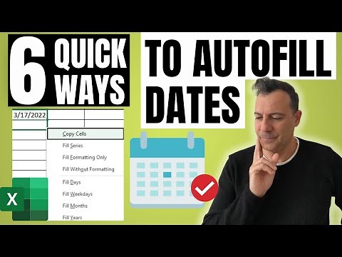 6 QUICK Ways to Autofill Dates in Excel