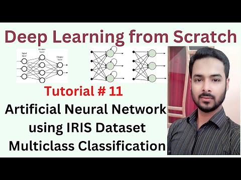 Tutorial 11: Artificial neural network using iris Dataset | Multiclass classification using ANN