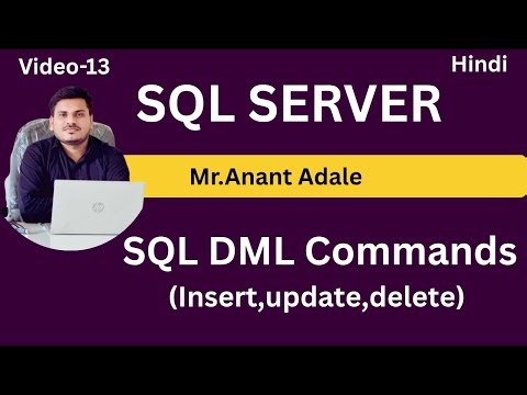 SQL DML Commands Explained | INSERT, UPDATE, DELETE | SQL Tutorial for Beginners | Hindi