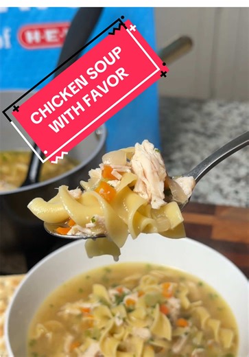 ad This easy Chicken Noodle Soup is my go-to lunch when my son is home sick 🍲 I’ve partnered with @H-E-B and @Favor Delivery to show you how easy it is to get up to 15 items delivered in as little as 45 minutes with H-E-B Now, only on the Favor app. #favor #hebnow #favordelivery #lunchideas #chickennoodlesoup