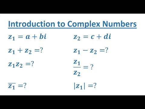 Introduction to Complex Numbers