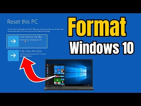 How to Format Windows 10 Laptop/PC | Reset Windows 10 PC without losing Data