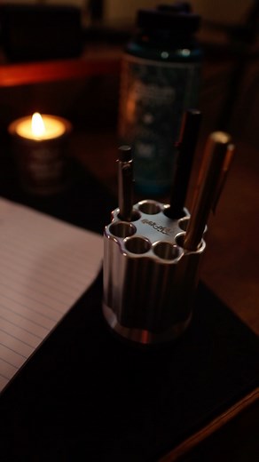 13 reactions | Who out there loves their Quick Draw? We use them all over the shop - pens, tools, whatever will fit. It keeps the shop from being too cluttered and it looks cool. Plus it spins ️ #keybar #keybararmy #edcgear #edc #revolver #madeintheusa Photo credit: @allamericanmaker  | KeyBar | Facebook